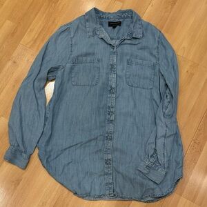 Denim Button-Up Shirt boyfriend fit by banana republic